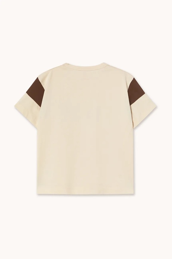 Băieți Tinycottons tricou de bumbac pentru copii TINY COLOR BLOCK TEE AW25.264 bej