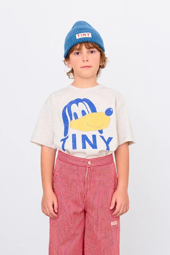 Παιδικό μπλουζάκι Tinycottons TINY DOG GRAPHIC TEE άλλο μπεζ AW25.311