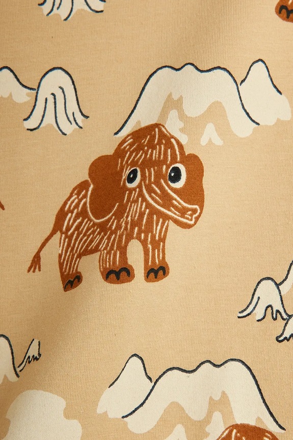 CHLAPEC Dětské tričko Mini Rodini Mammoths 25720103 béžová