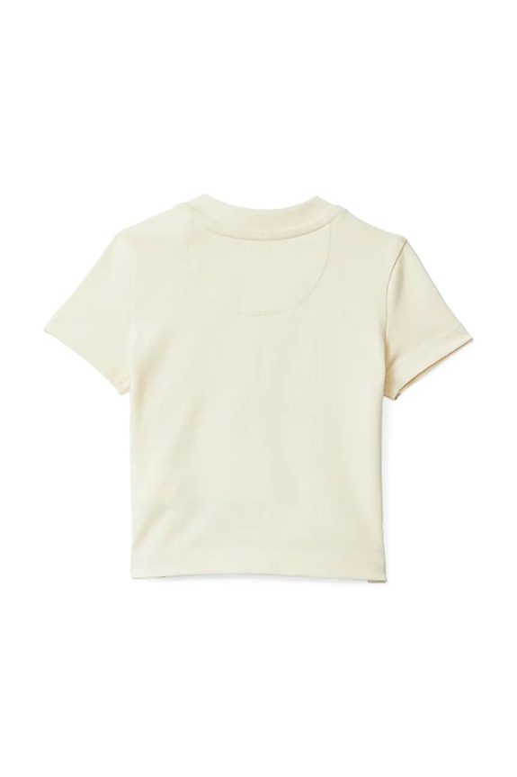 Calvin Klein Jeans t-shirt bawełniany niemowlęcy IN0IN00332.9BYA beżowy AW25