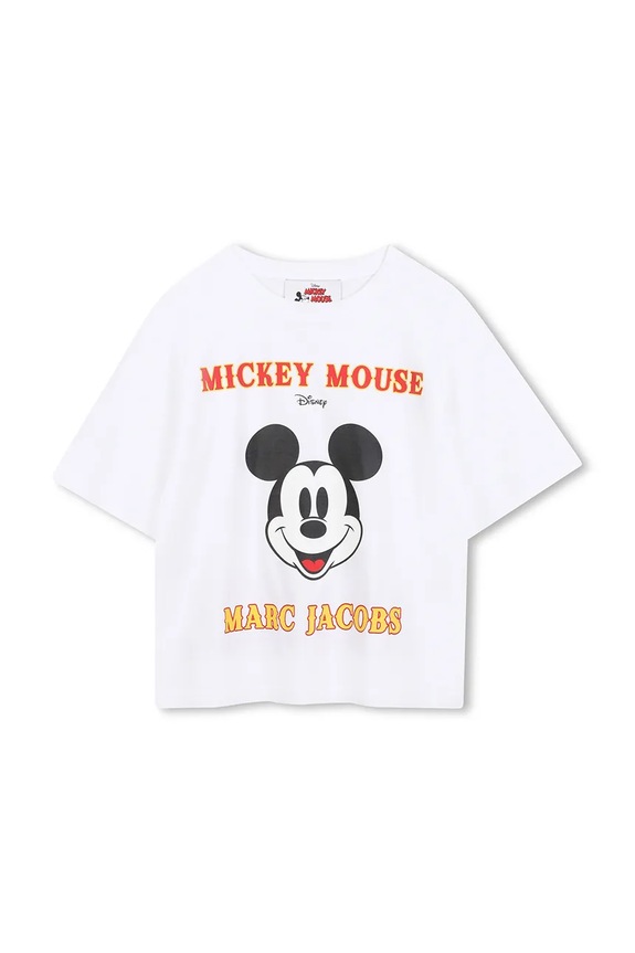 Marc Jacobs tricou de bumbac pentru copii W60588.86.108 alb AW25