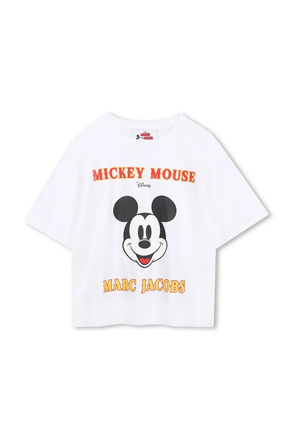 Marc Jacobs tricou de bumbac pentru copii W60588.86.108 alb AW25