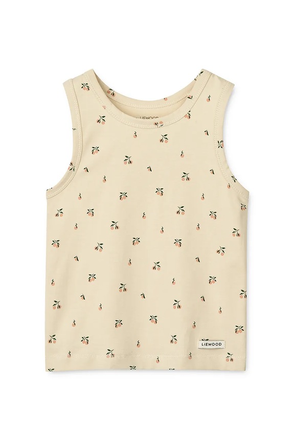 Fiú Liewood gyerek pamut felső Faris Printed Tank Top 2 db LW20285.9BYA bézs