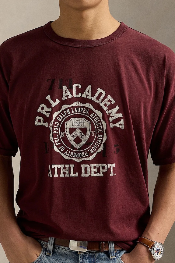 Polo Ralph Lauren t-shirt burgundia 710971836
