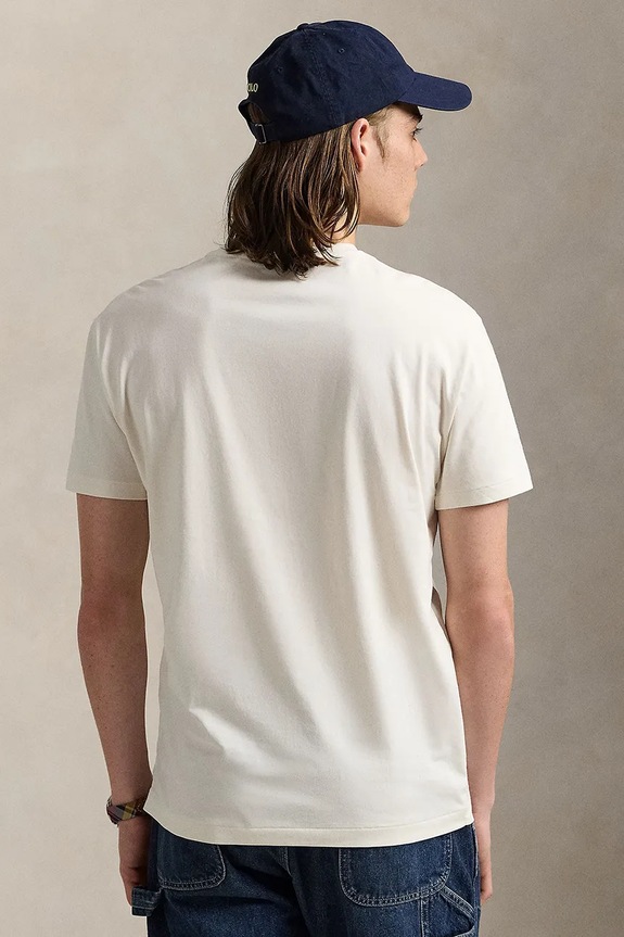 Polo Ralph Lauren t-shirt bawełniany 710972663 biały AW25