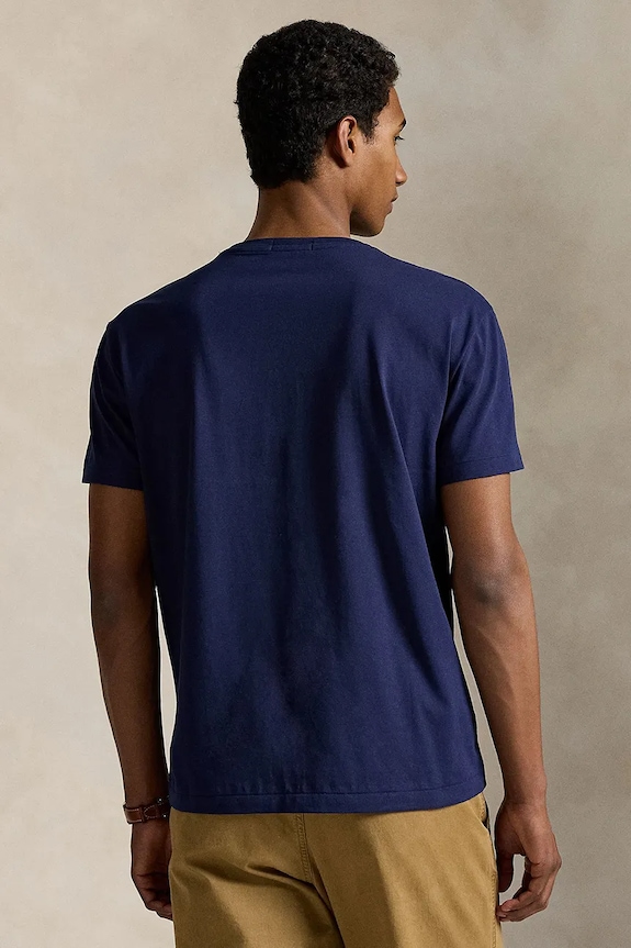 Polo Ralph Lauren t-shirt bawełniany 710972663 granatowy AW25