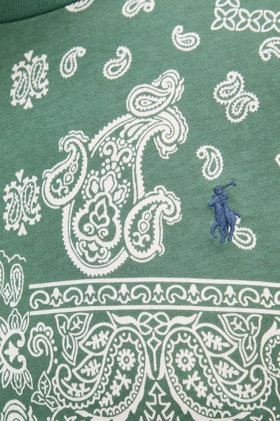 Памучна тениска Polo Ralph Lauren 710974593 зелен