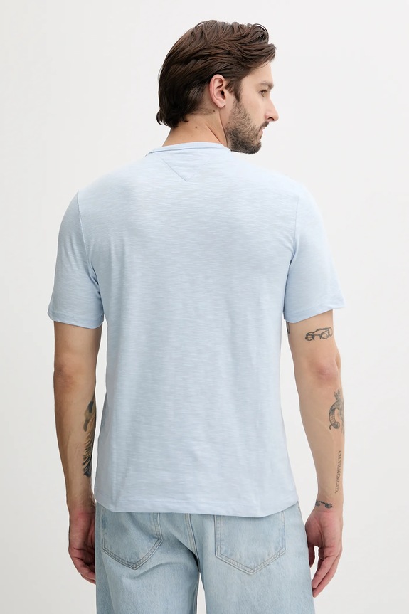 Tommy Hilfiger tricou din bumbac MW0MW39354 albastru AW25