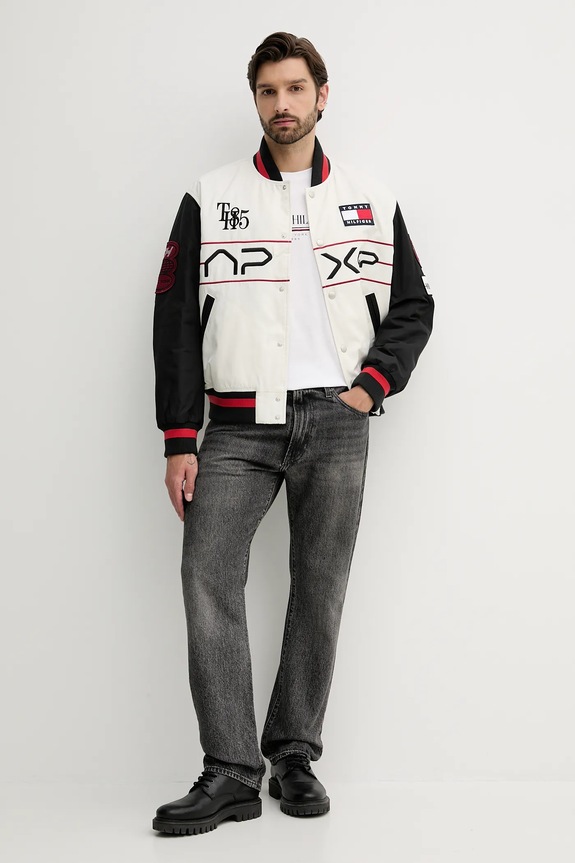 Tommy Hilfiger tricou din bumbac MW0MW40324 alb AW25