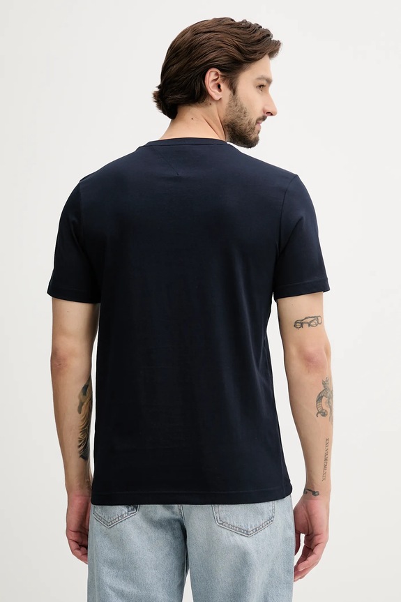 Tommy Hilfiger t-shirt bawełniany MW0MW40324 granatowy AW25
