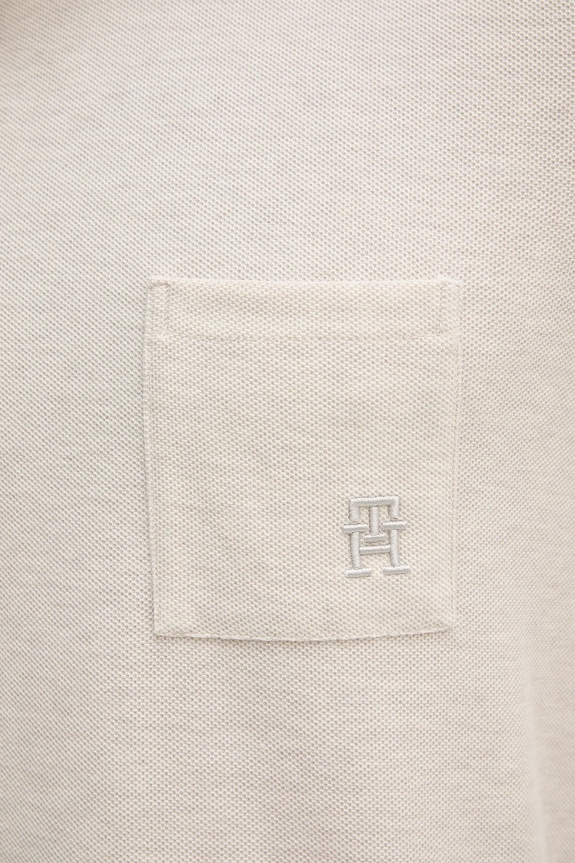 Βαμβακερό μπλουζάκι Tommy Hilfiger MW0MW39365 μπεζ