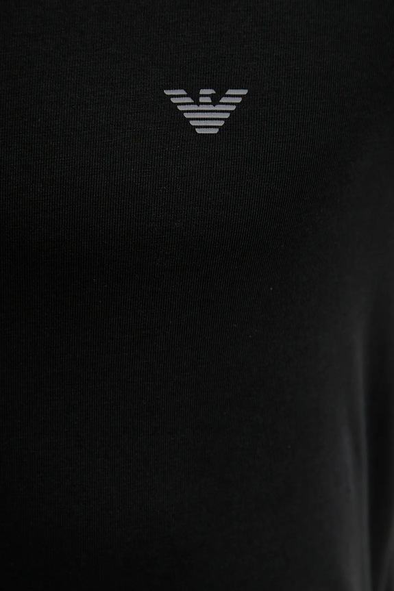 Emporio Armani Underwear basic t-shirt ανδρικό βαμβακερό με ελαστάν 2-pack EM000391.AF14132 μαύρο