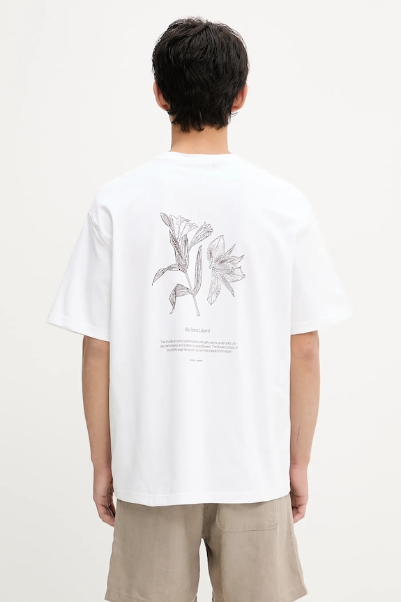 Odzież Samsoe Samsoe t-shirt bawełniany SALILIUM U25200008 biały