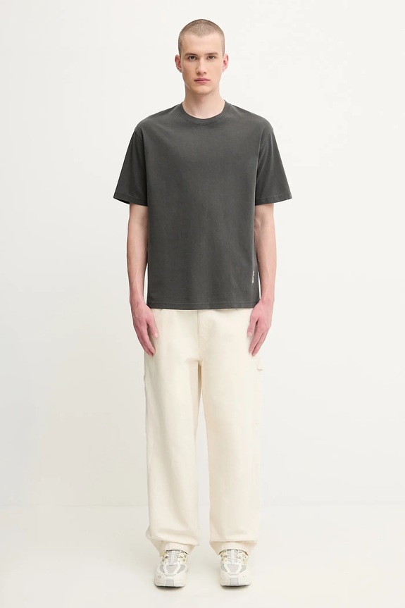 Samsoe Samsoe t-shirt bawełniany SASWIRL U25200007 szary