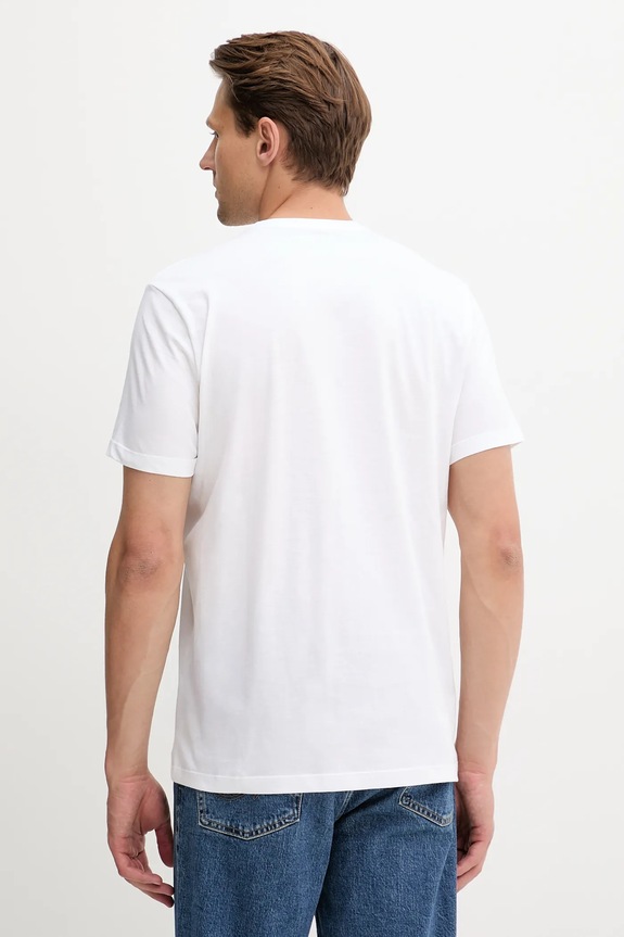 Pamučna majica Calvin Klein LV04RC852G bijela AW25