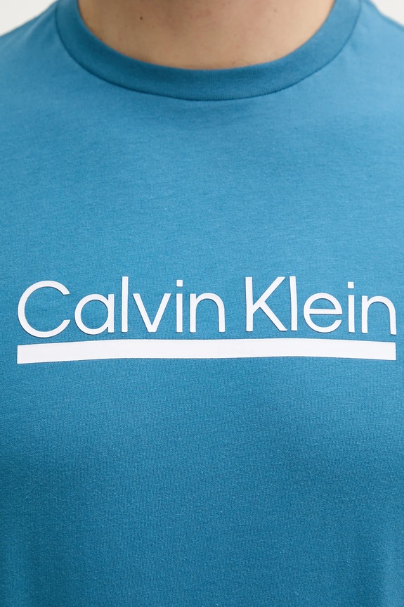 Bavlnené tričko Calvin Klein tyrkysová LV04RC852G