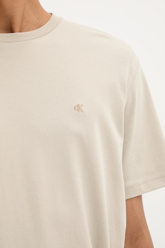 Calvin Klein tricou din bumbac LV04LB275G bej