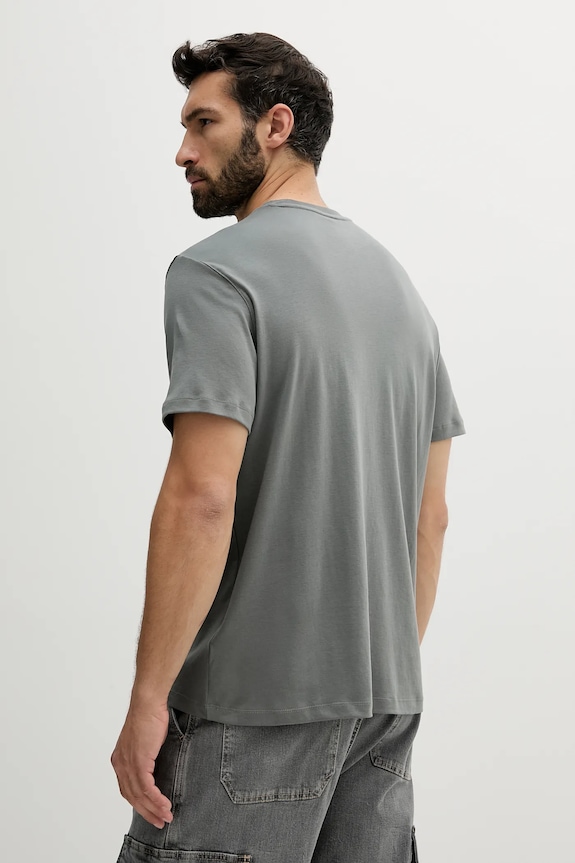 Calvin Klein T-shirt męski bawełniany LV04LB275G szary SS26