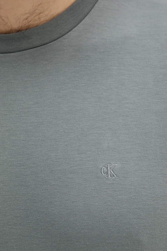 Calvin Klein T-shirt męski bawełniany szary LV04LB275G