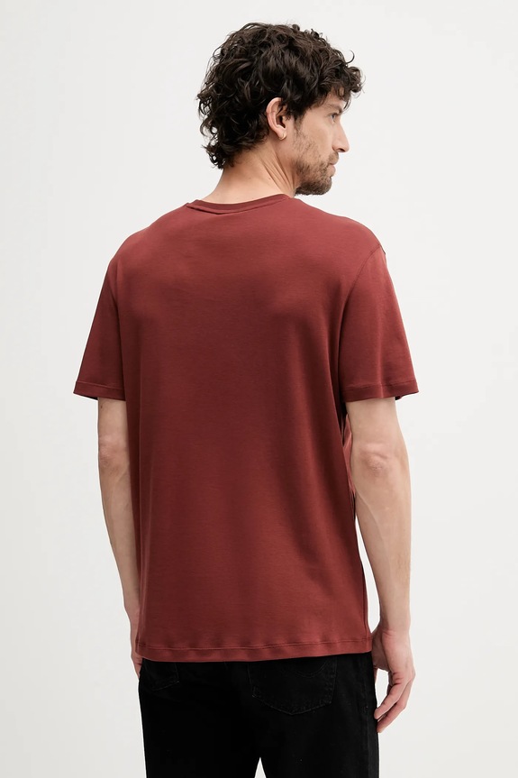 Βαμβακερό μπλουζάκι Calvin Klein LV04LB275G κόκκινο SS26