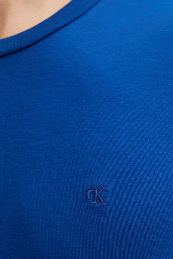 Calvin Klein T-shirt męski bawełniany LV04LB275G niebieski