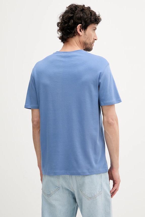 Calvin Klein T-shirt męski bawełniany LV04LB275G niebieski SS26