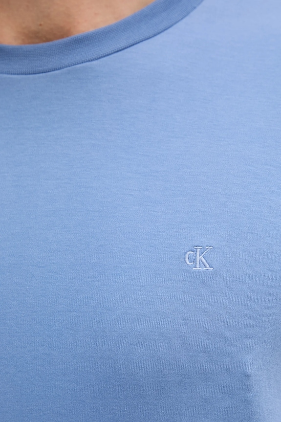 Calvin Klein T-shirt męski bawełniany niebieski LV04LB275G