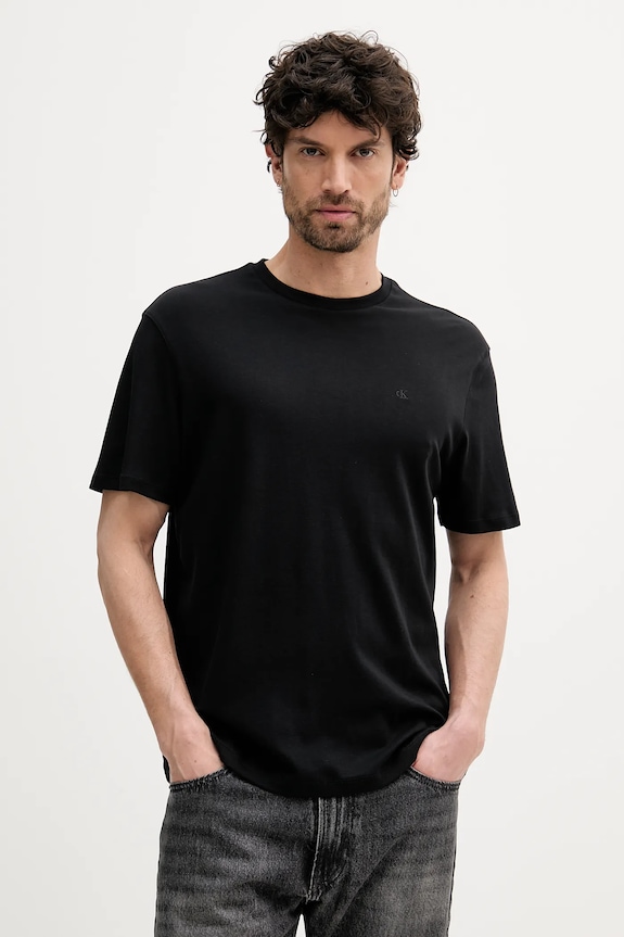 Calvin Klein T-shirt męski bawełniany czarny LV04LB275G