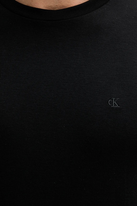 Calvin Klein T-shirt męski bawełniany czarny LV04LB275G