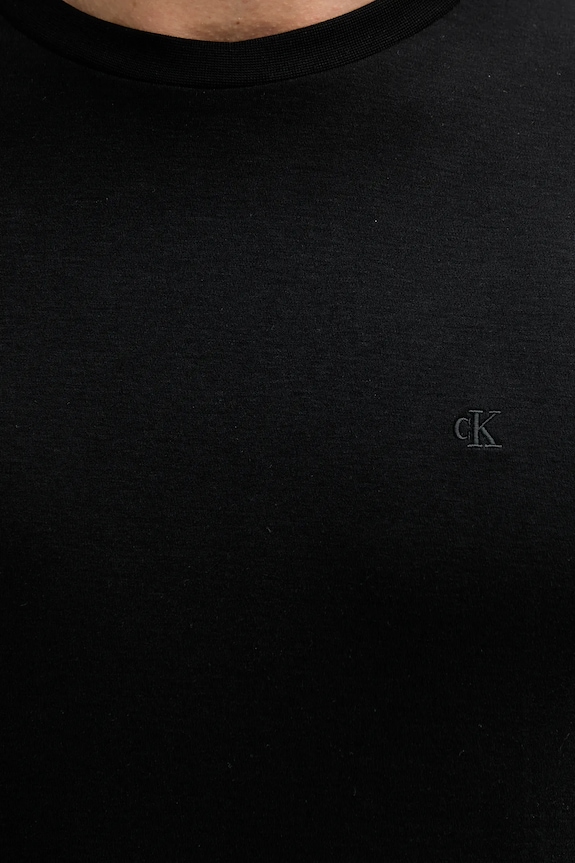 Calvin Klein T-shirt męski bawełniany czarny LV04LB275G