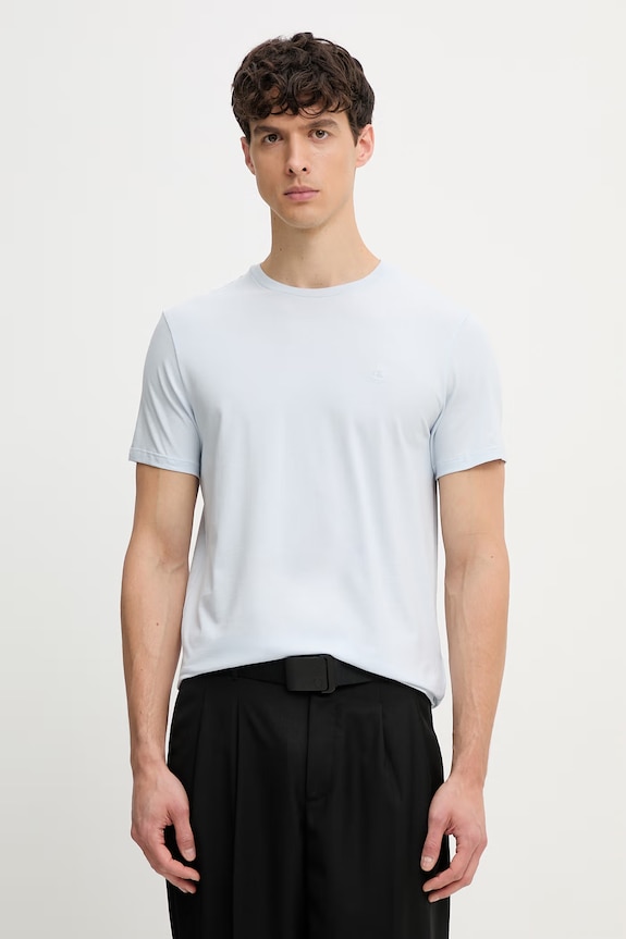 Calvin Klein tricou bărbătesc din bumbac cu elastan albastru LV04LC240G