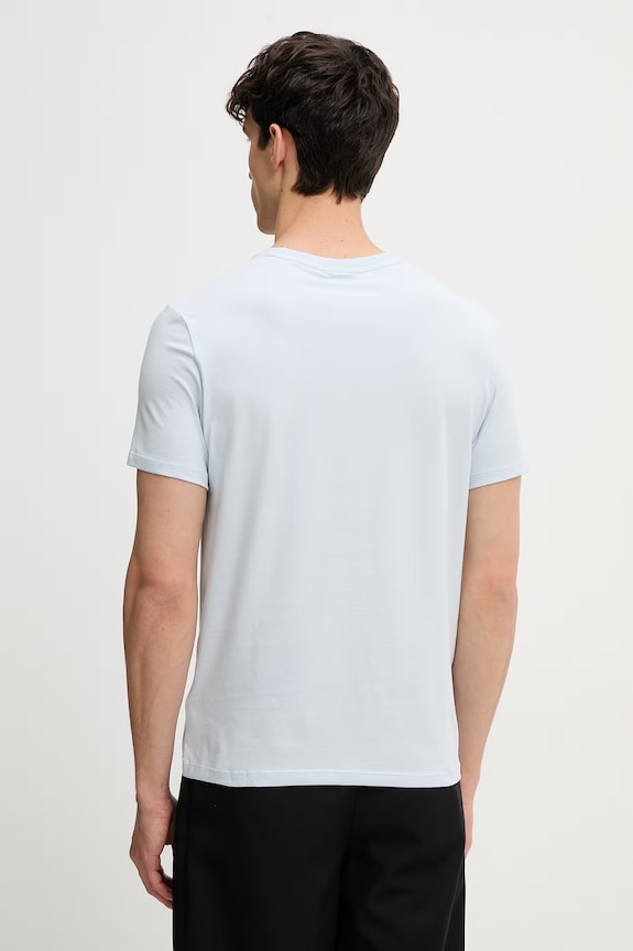 Îmbrăcăminte Calvin Klein tricou bărbătesc din bumbac cu elastan LV04LC240G albastru
