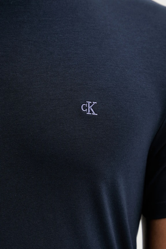 Calvin Klein t-shirt férfi pamut elasztánnal LV04LC240G sötétkék