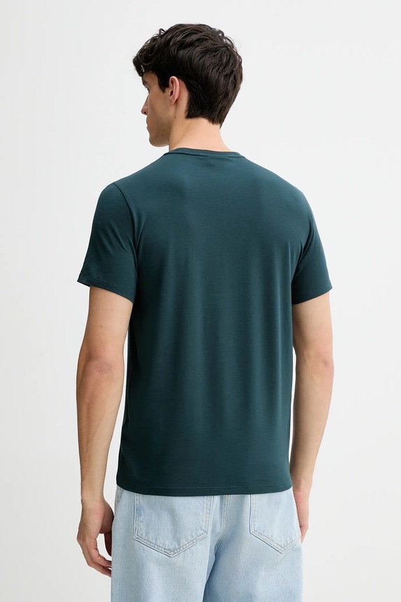 Oblečenie Calvin Klein tričko pánske bavlnené s elastanom LV04LC240G zelená