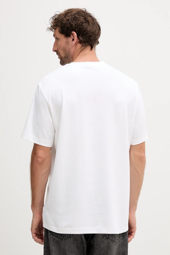 Calvin Klein T-shirt męski bawełniany z elastanem LV04LC241G biały SS26