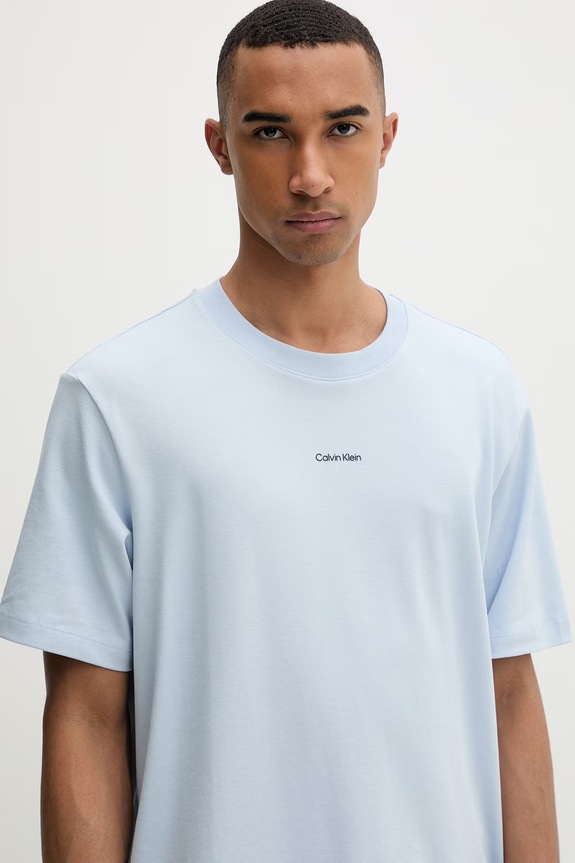 Calvin Klein t-shirt férfi pamut elasztánnal kék LV04LC241G