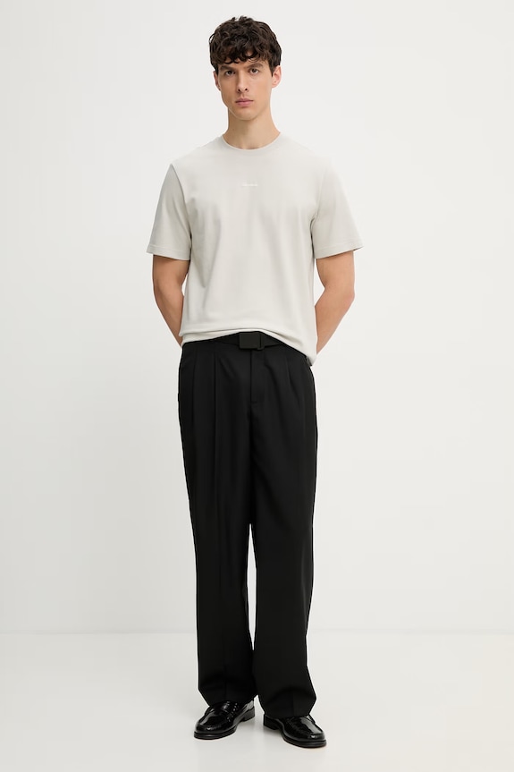 Calvin Klein tricou pentru bărbați, din bumbac cu elastan LV04LC241G gri SS26