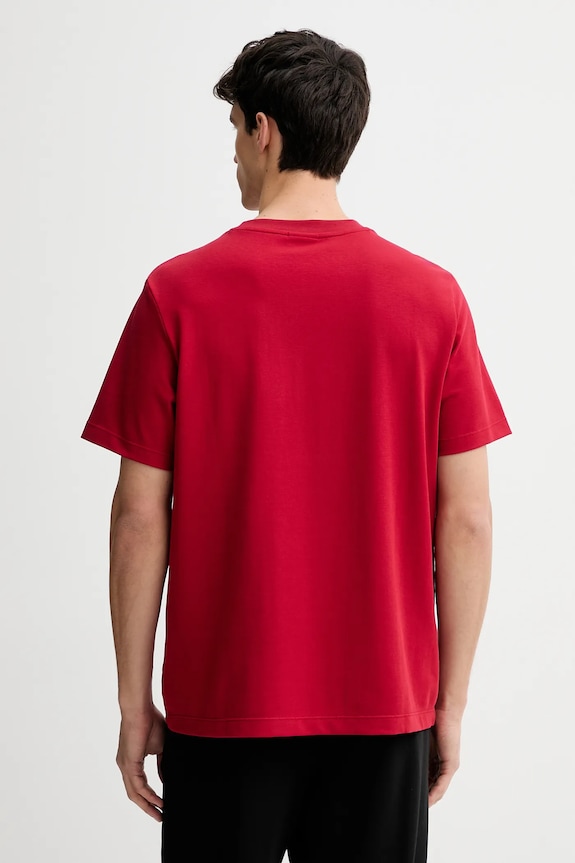 Oblečenie Calvin Klein tričko pánske bavlnené s elastanom LV04LC241G červená