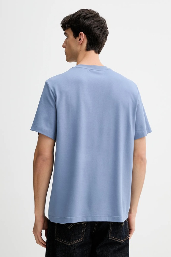 Oblečenie Calvin Klein tričko pánske bavlnené s elastanom LV04LC241G fialová