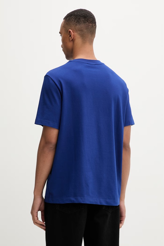 Ρούχα Calvin Klein T-shirt ανδρικό βαμβακερό με ελαστάν LV04LC241G μπλε