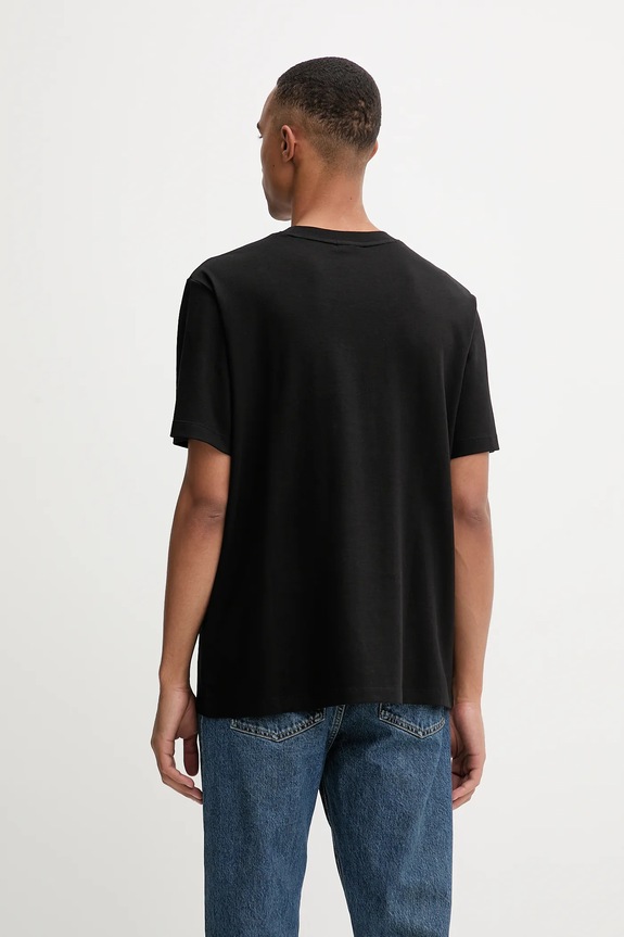 Oblečenie Calvin Klein tričko pánske bavlnené s elastanom LV04LC241G čierna