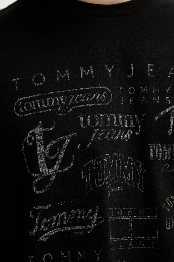 Pamučna majica Tommy Jeans DM0DM21584 crna