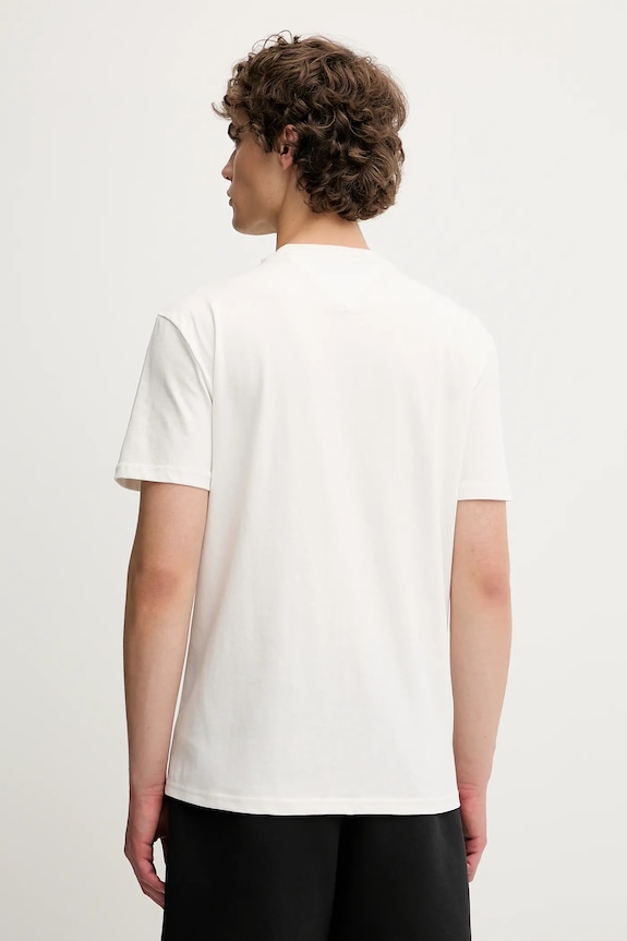 Oblačila Bombažna kratka majica Tommy Jeans DM0DM21585 bela