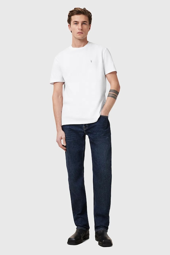 AllSaints tricou din bumbac DEXTER alb M005JD