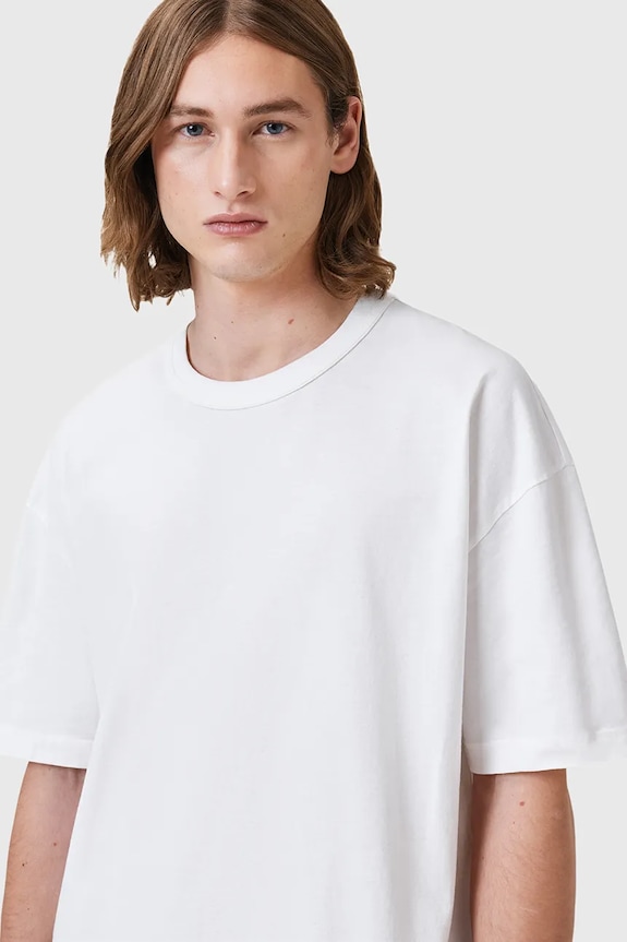 Bavlněné tričko AllSaints SONNY M007JC bílá AW25