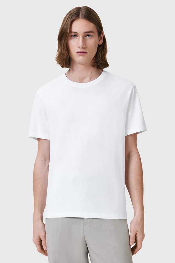 Μπλουζάκι AllSaints SLATER κανονικό λευκό M009JC