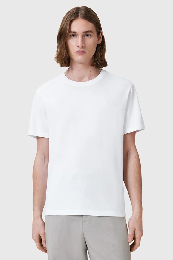Μπλουζάκι AllSaints SLATER κανονικό λευκό M009JC