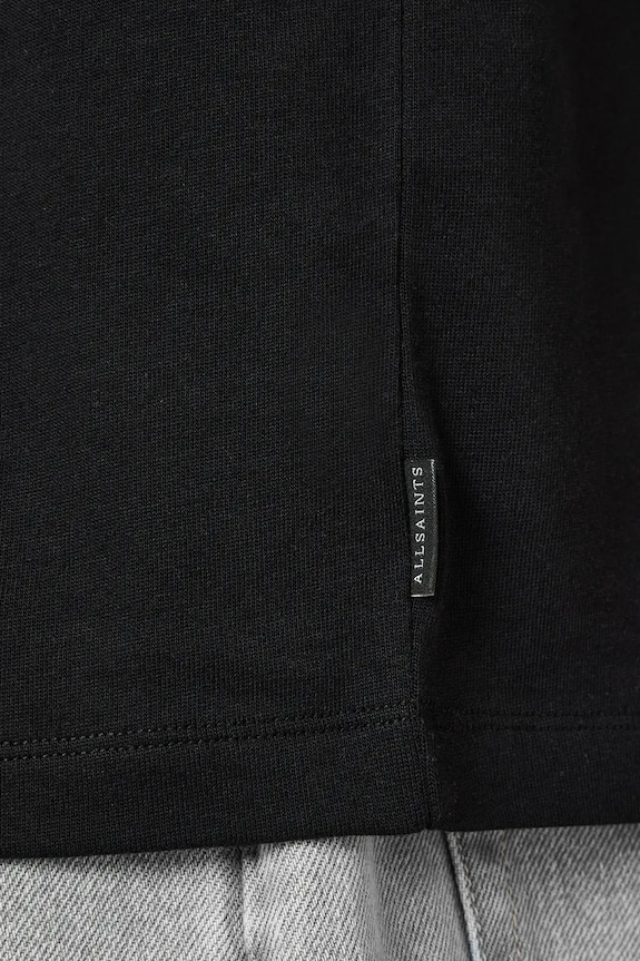 Ρούχα Μπλουζάκι AllSaints SLATER M009JC μαύρο
