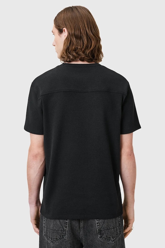 Ρούχα Βαμβακερό μπλουζάκι AllSaints ELLIS M018JC μαύρο