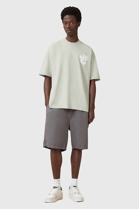 AllSaints tricou din bumbac ORLANDO M066PC verde
